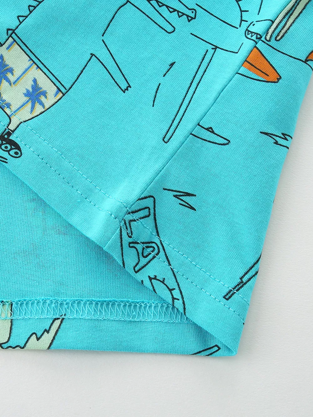 Children's Cartoon Print Crew Neck Short Sleeve Tee, image 5