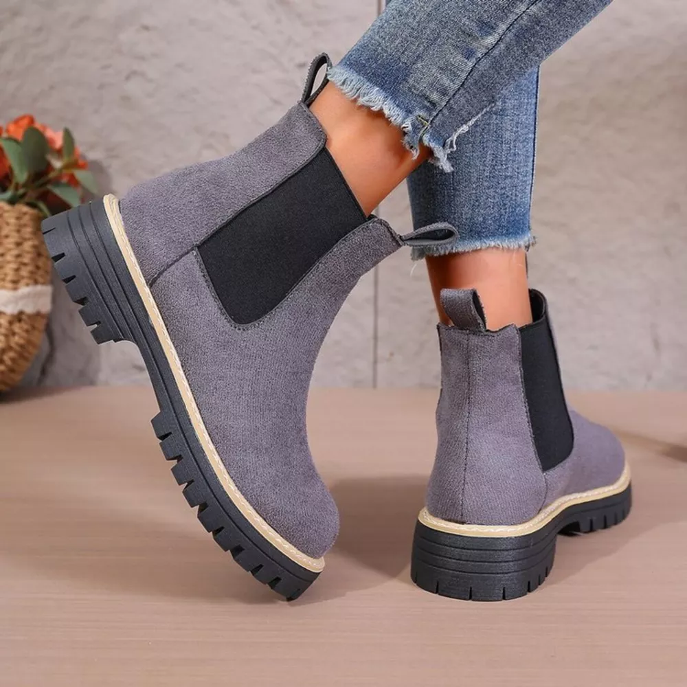 Round Toe Platform Boots, image 15