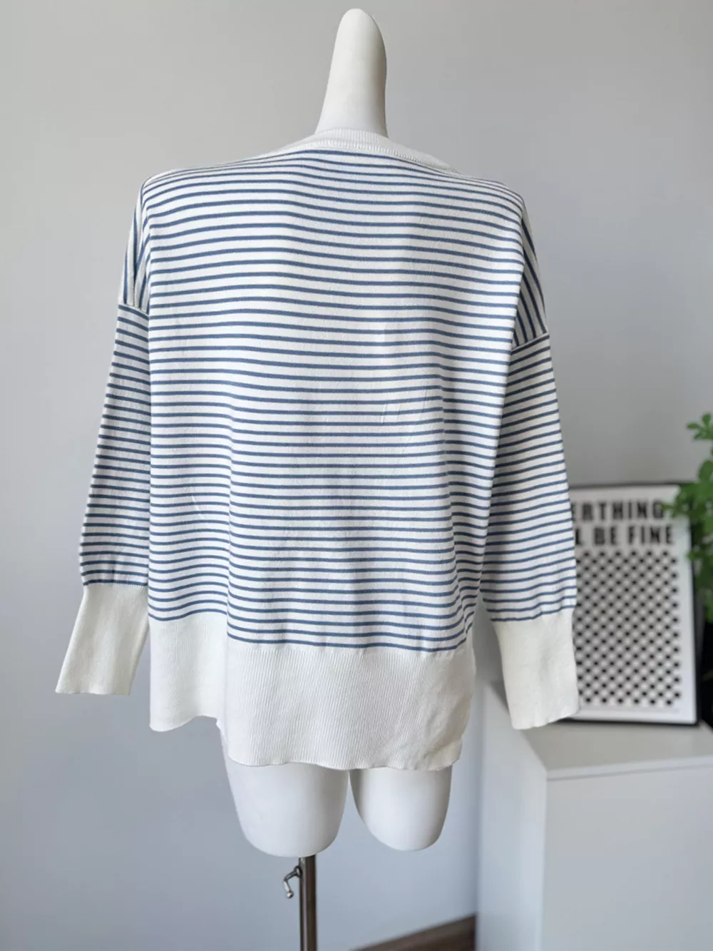 Striped Round Neck Knit Top, image 17