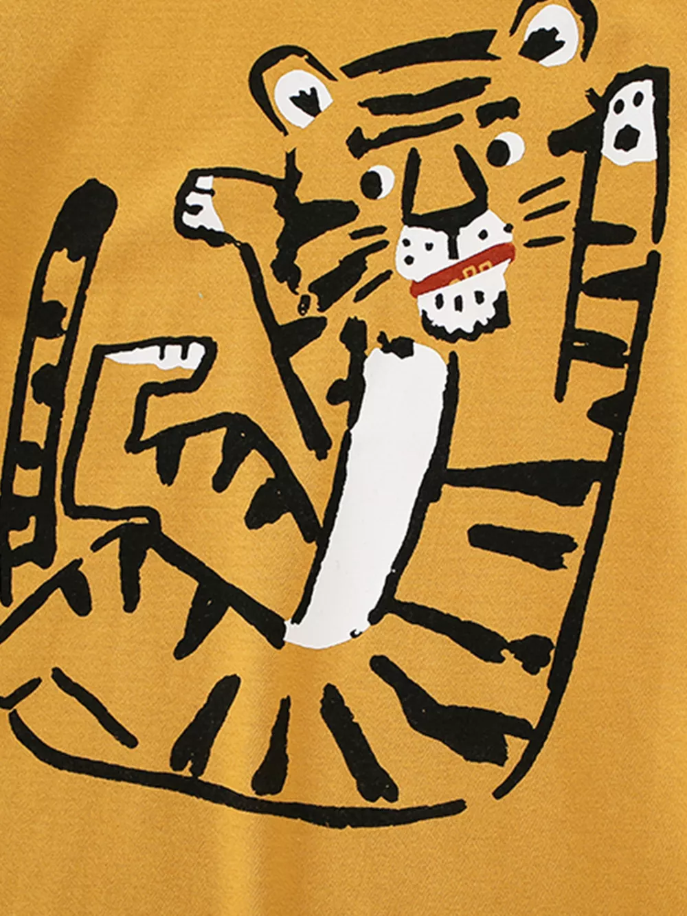 Children's Tiger Graphic Round Neck T-Shirt, image 4