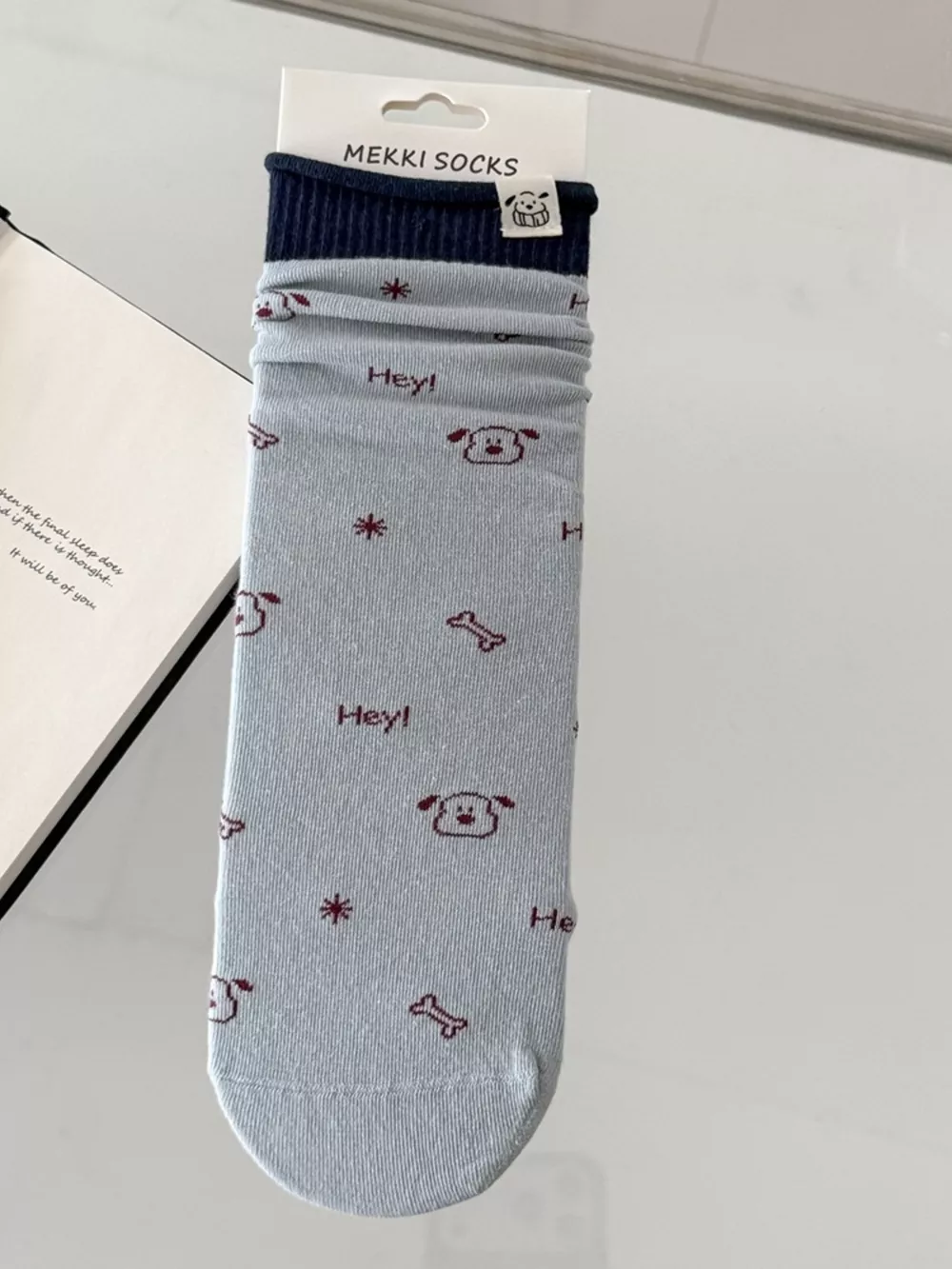 Cartoon Print Cotton Crew Socks, image 4