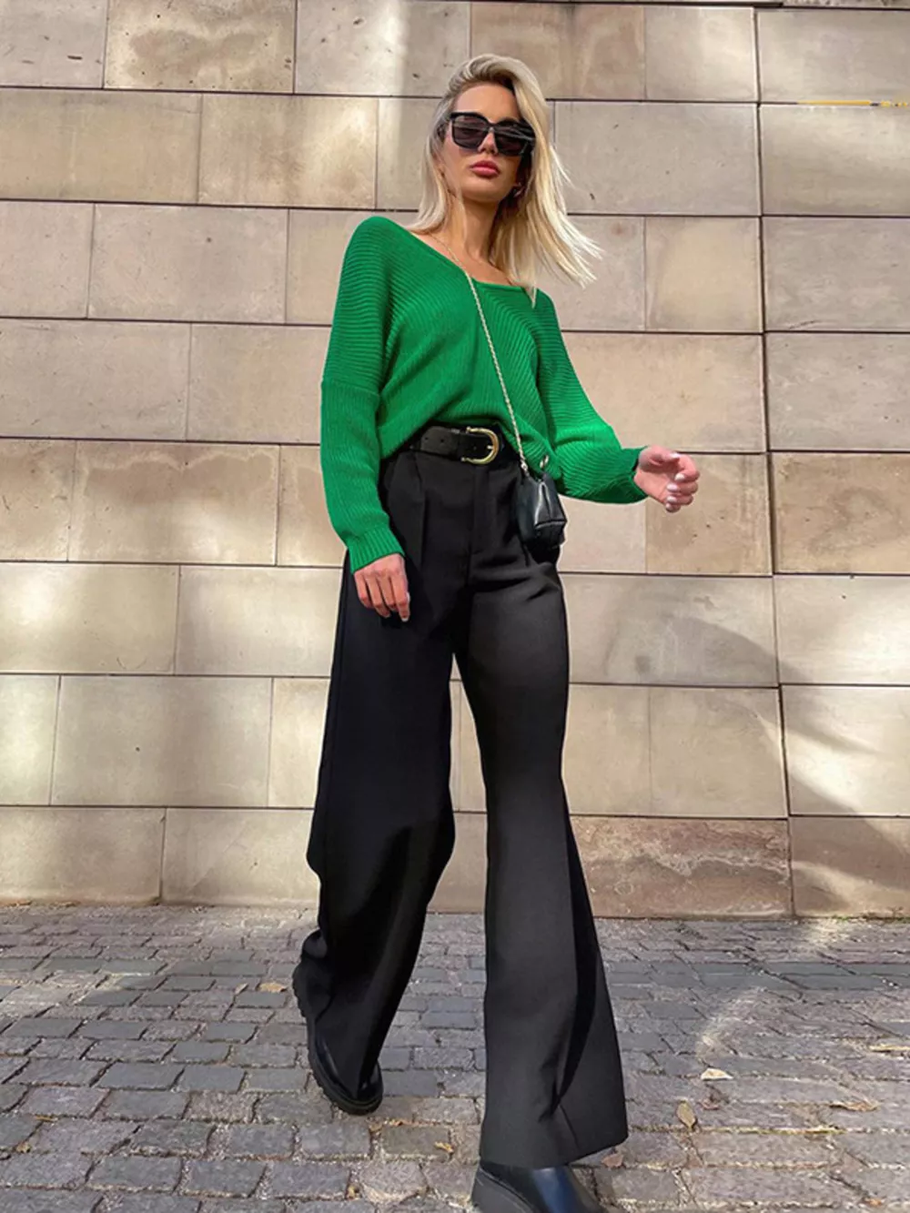 Wide Leg Pleated Pants, image 8