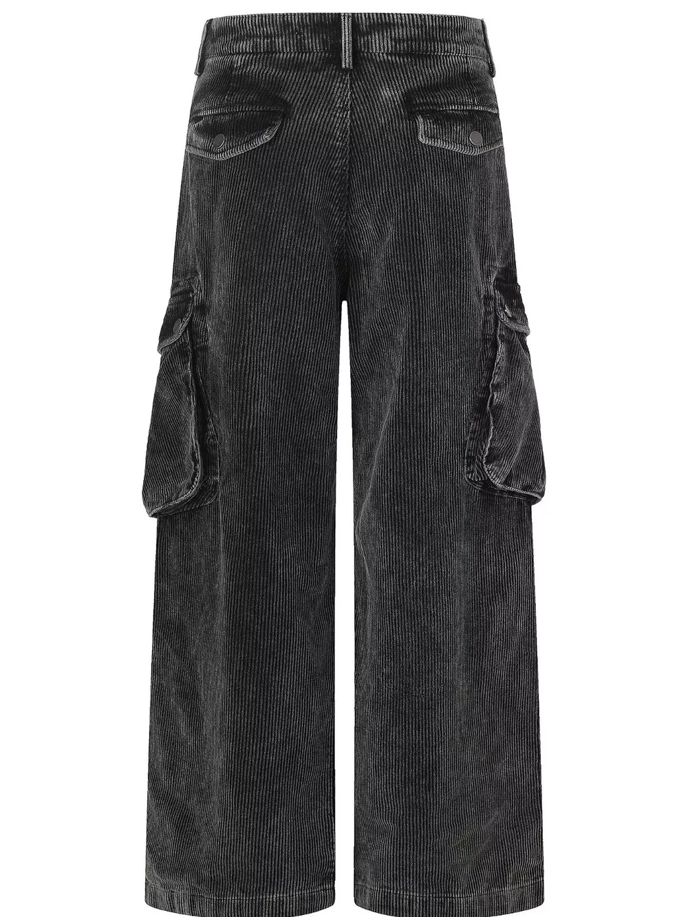 Men's High-Waisted Corduroy Cargo Pants, image 3