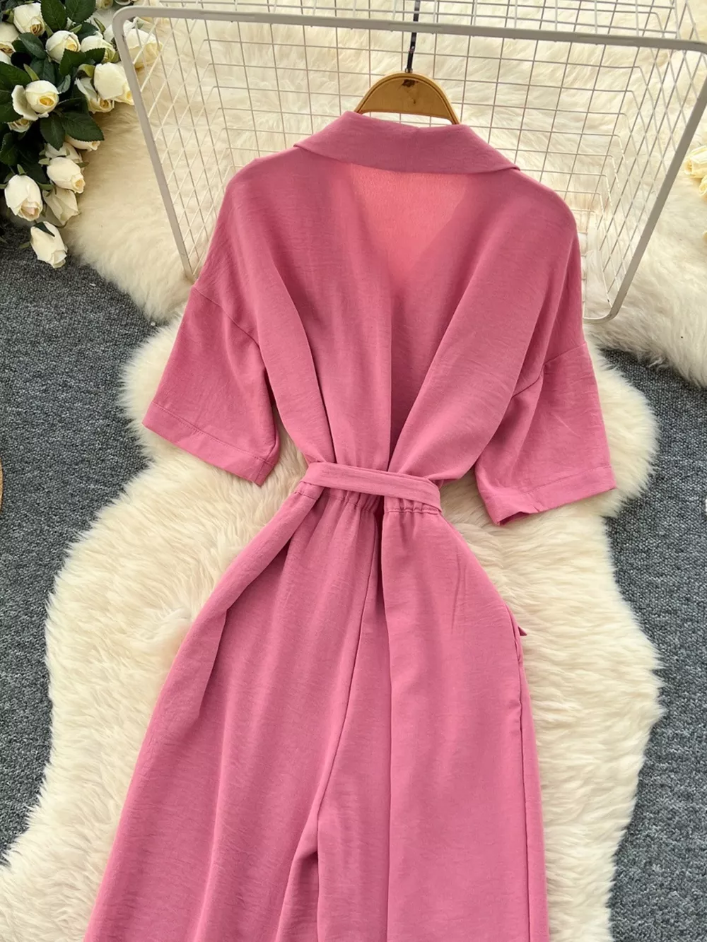 Tie Waist Wide Leg Jumpsuit, image 31