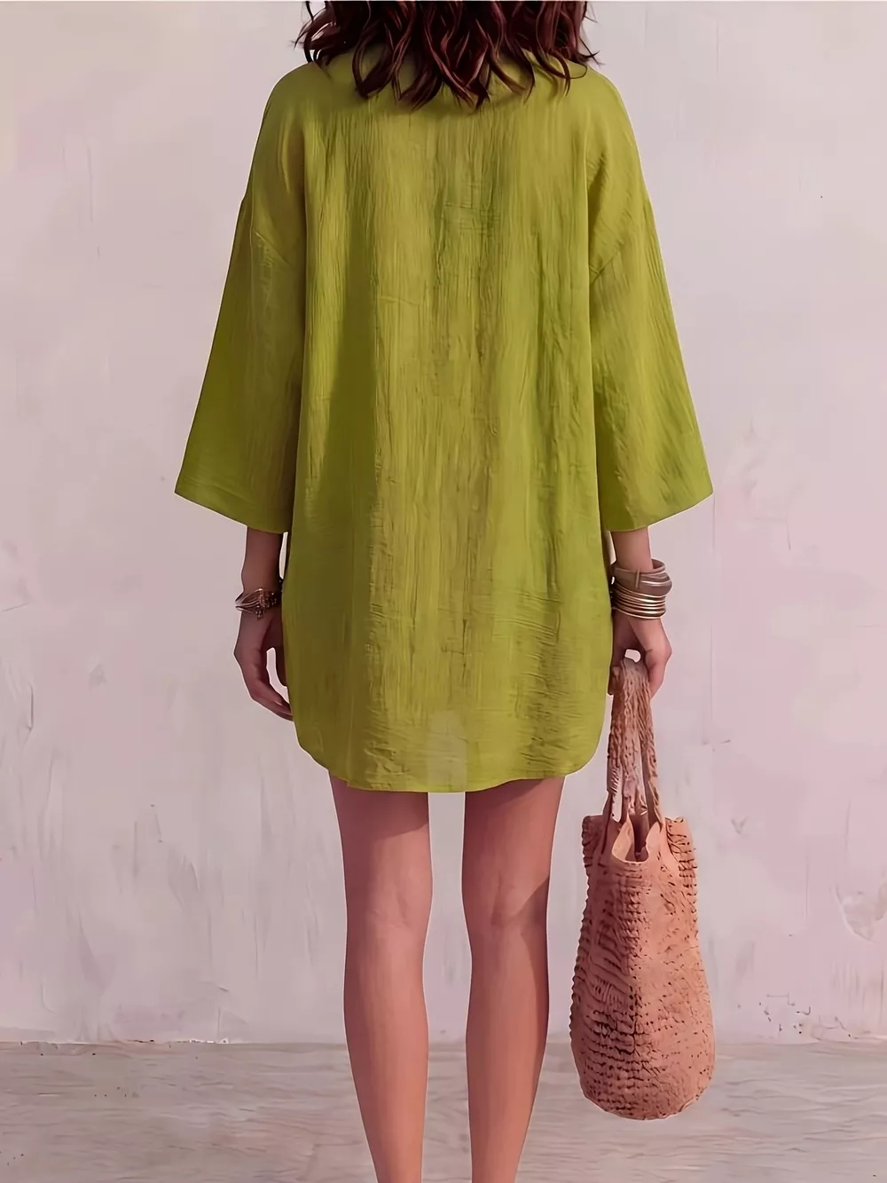 V-Neck Tank & Button-Down Shirt and Shorts Set, image 6
