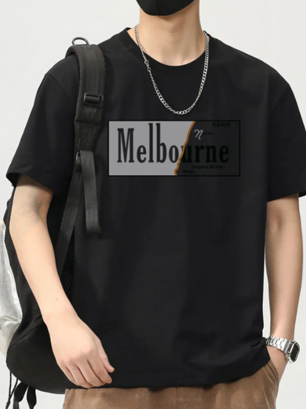 Men's Plus Size Round Neck Short Sleeve T-Shirt