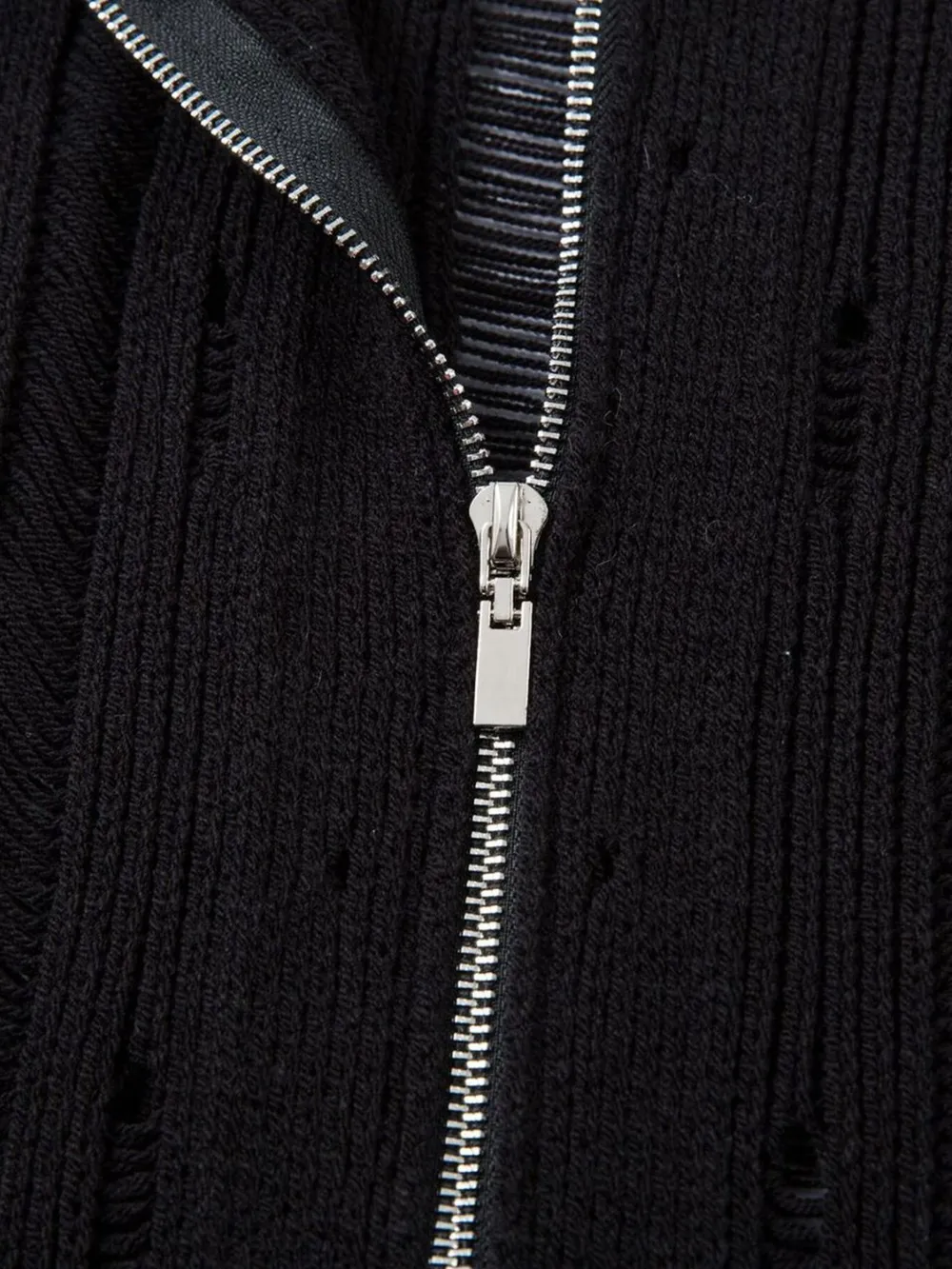 Men's Zip Up Openwork Cardigan, image 13