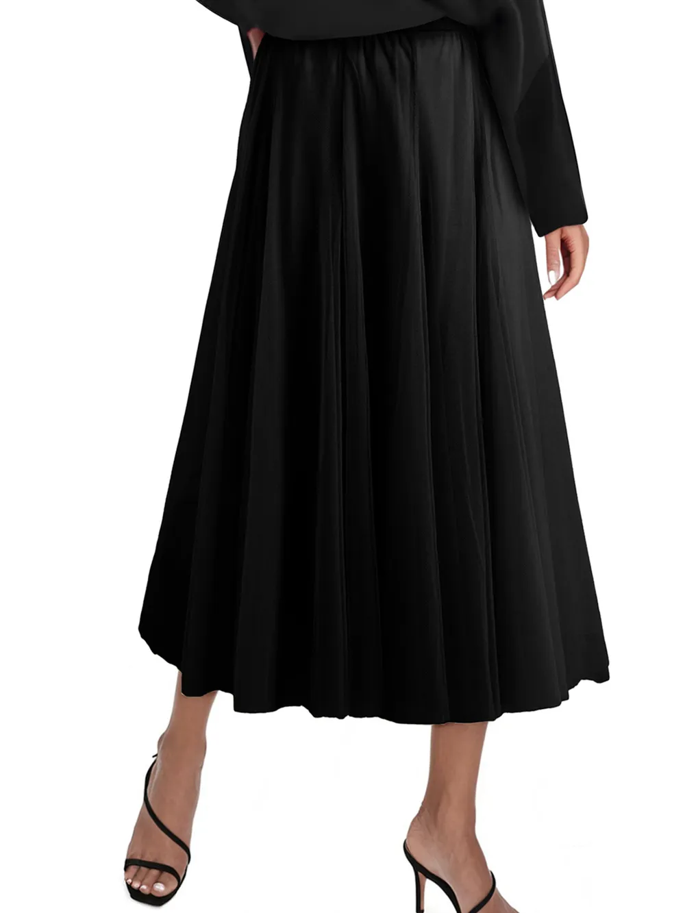 High-Waisted Midi Skirt, image 6