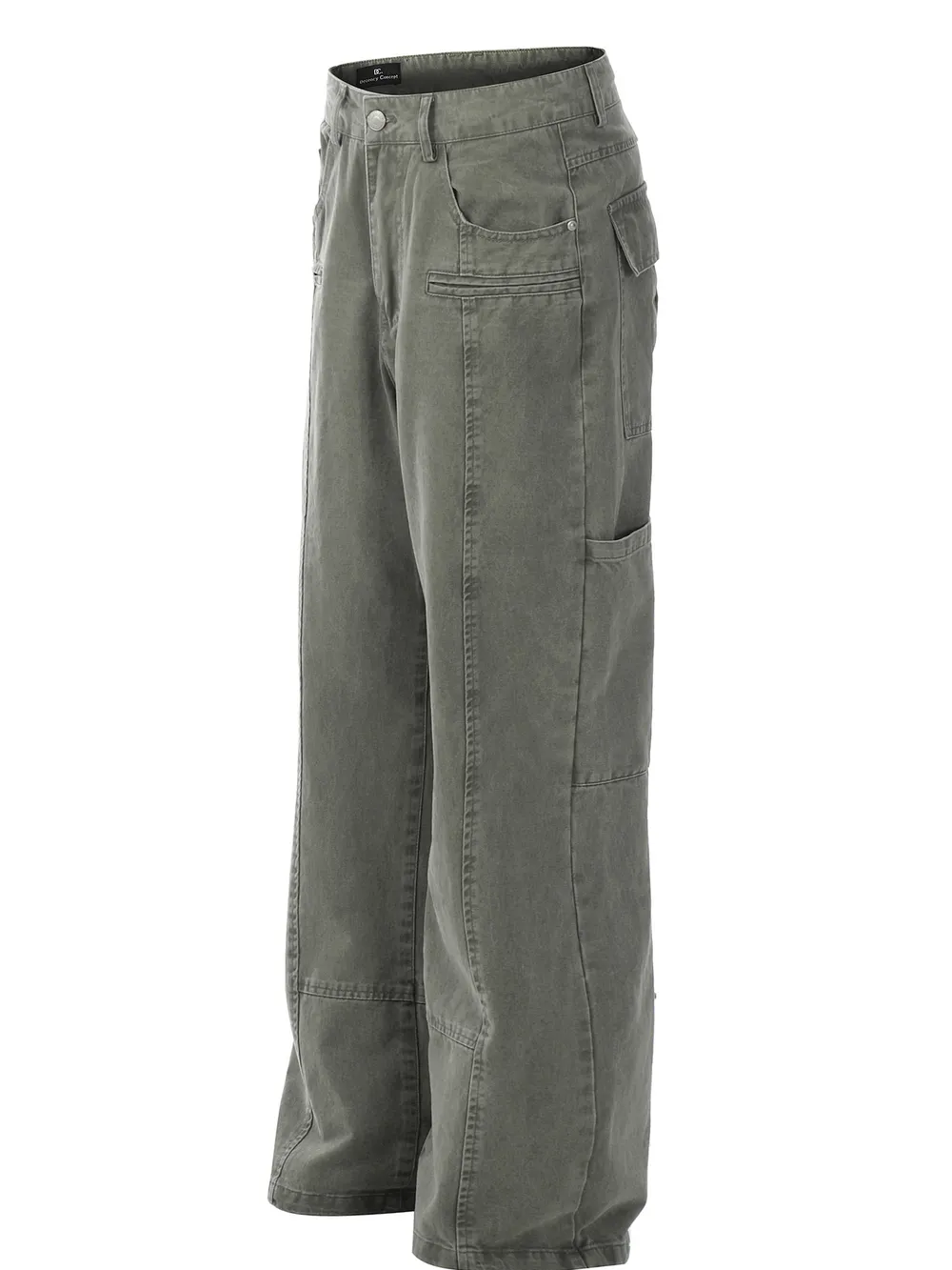 Men's Washed Wide Leg Pants, image 3