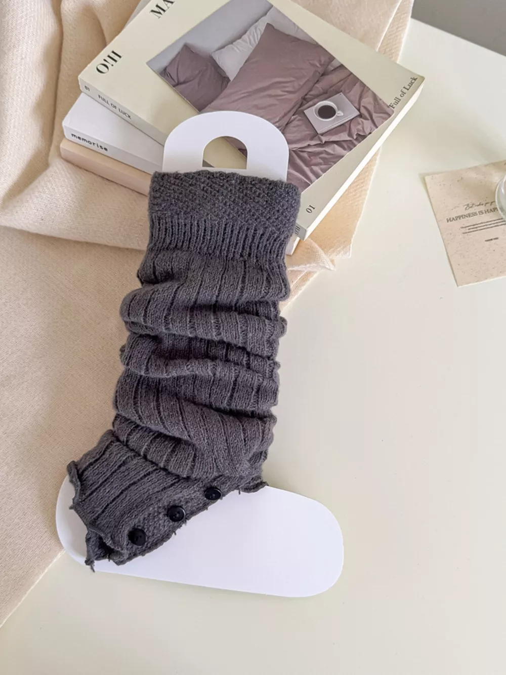 Slouchy Knit Leg Warmers, image 2