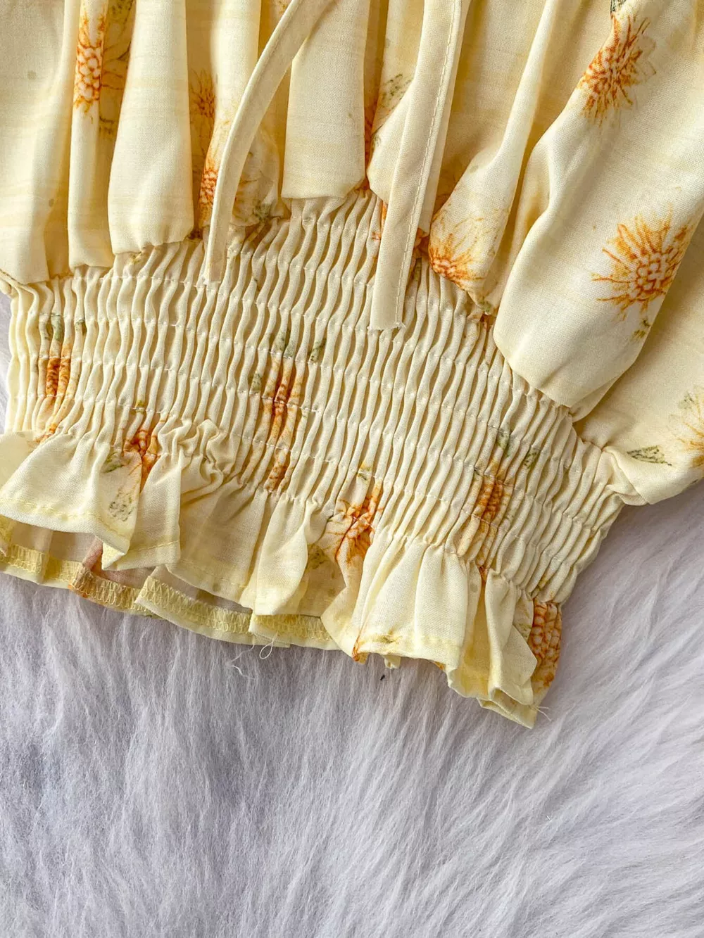 Smocked Floral Top and Skirt Set, image 6