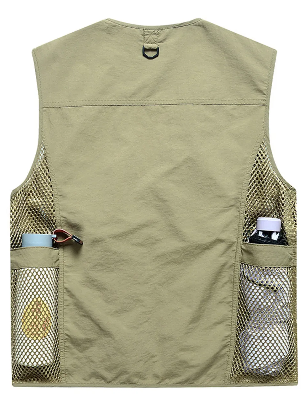 Men's Full Size Multi-Pocket Breathable Vest Plus Size, image 3