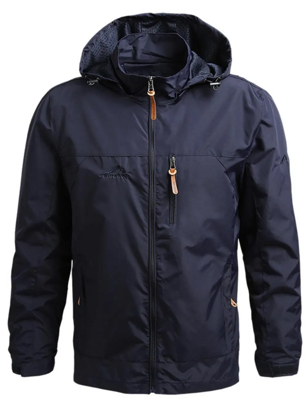 Men's Plus Size Outdoor Windproof Hooded Jacket, image 5