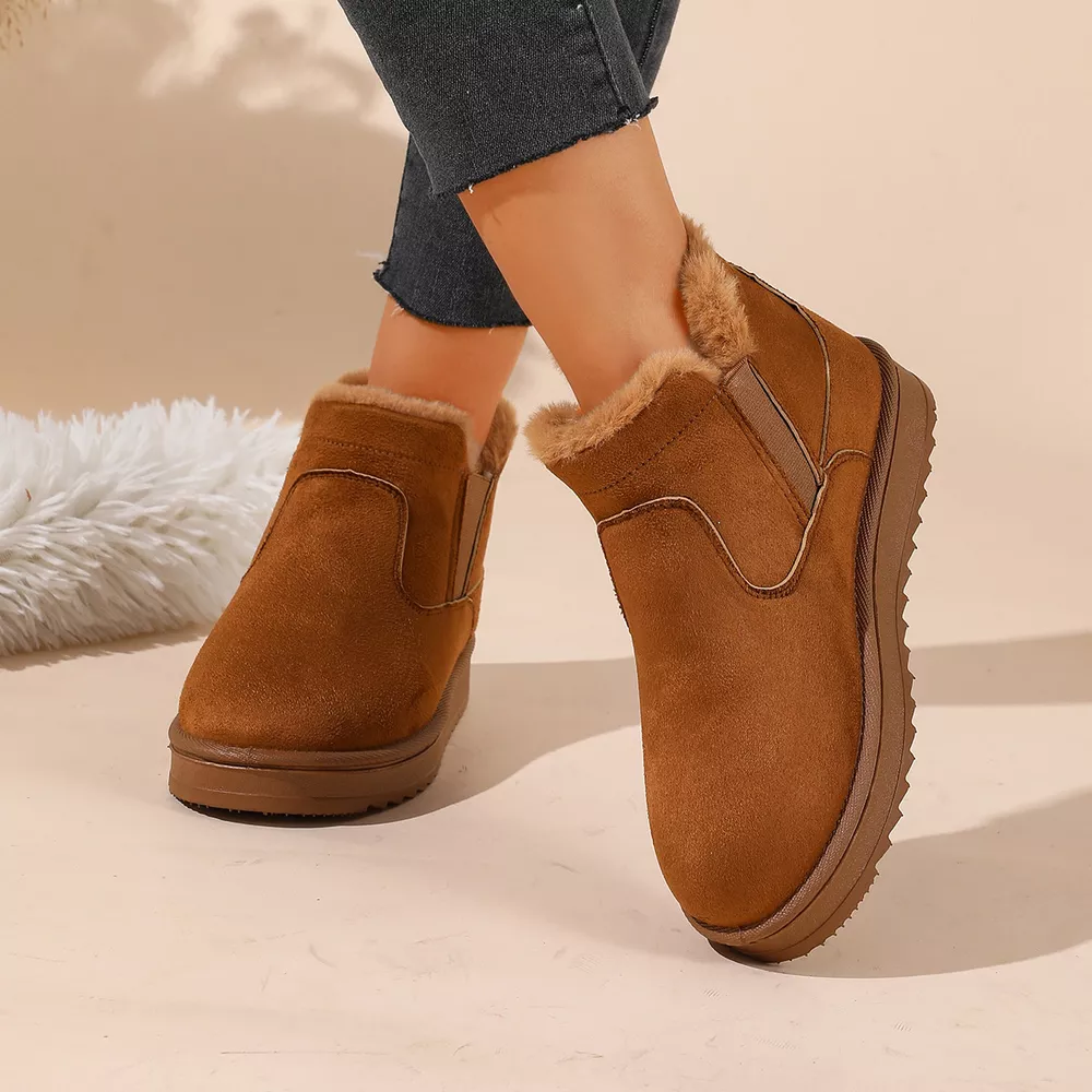 Plush Lined Winter Ankle Boots, image 4