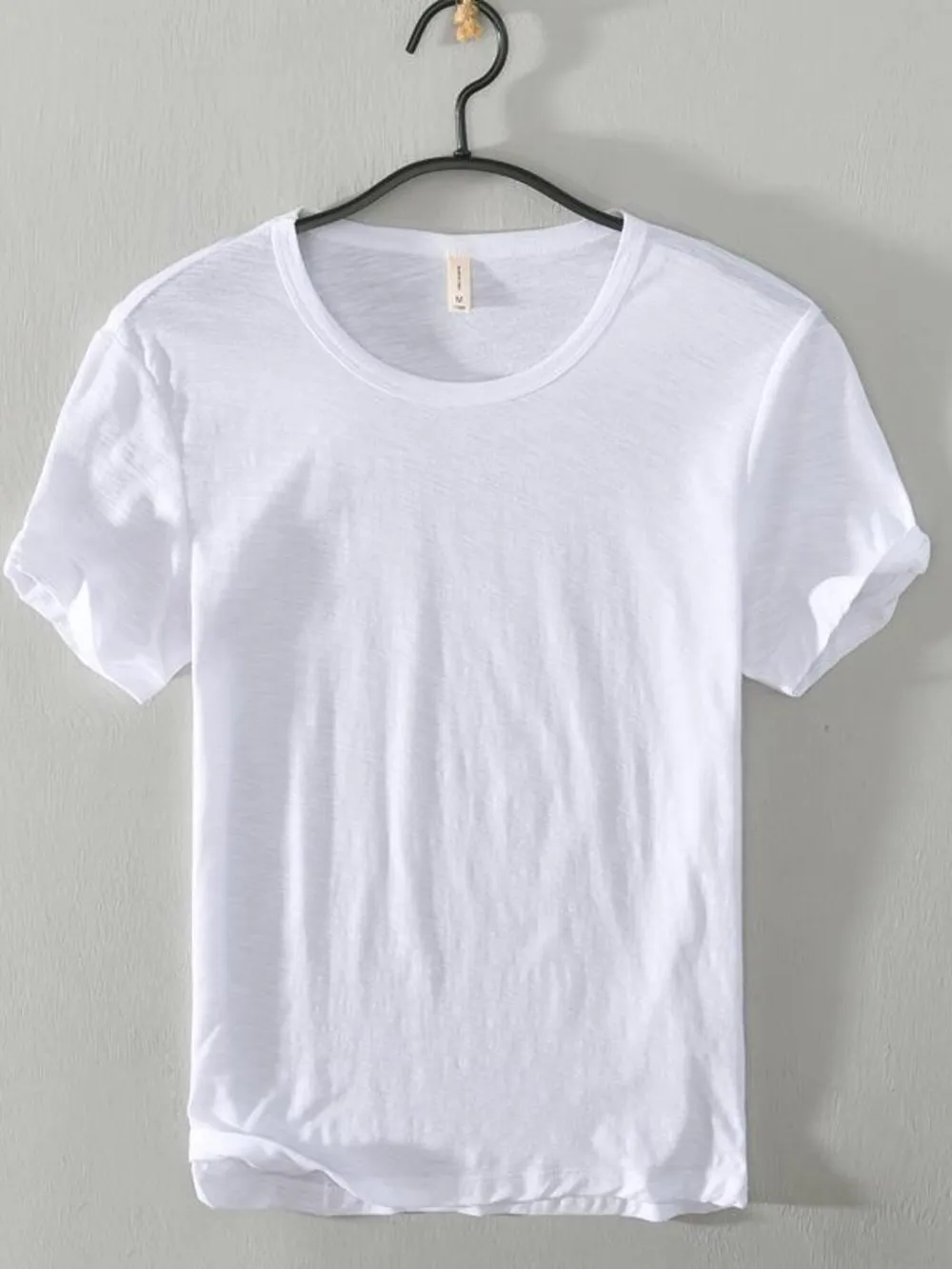 Men's Plus Size Basic Style Round Neck Short Sleeve T-Shirt, image 7