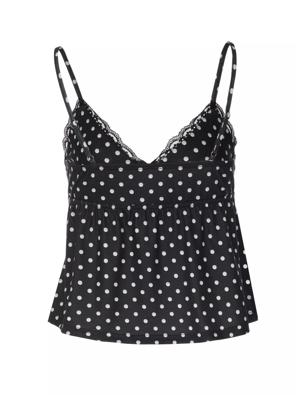 Polka Dot Lace Trim Cami, image 6