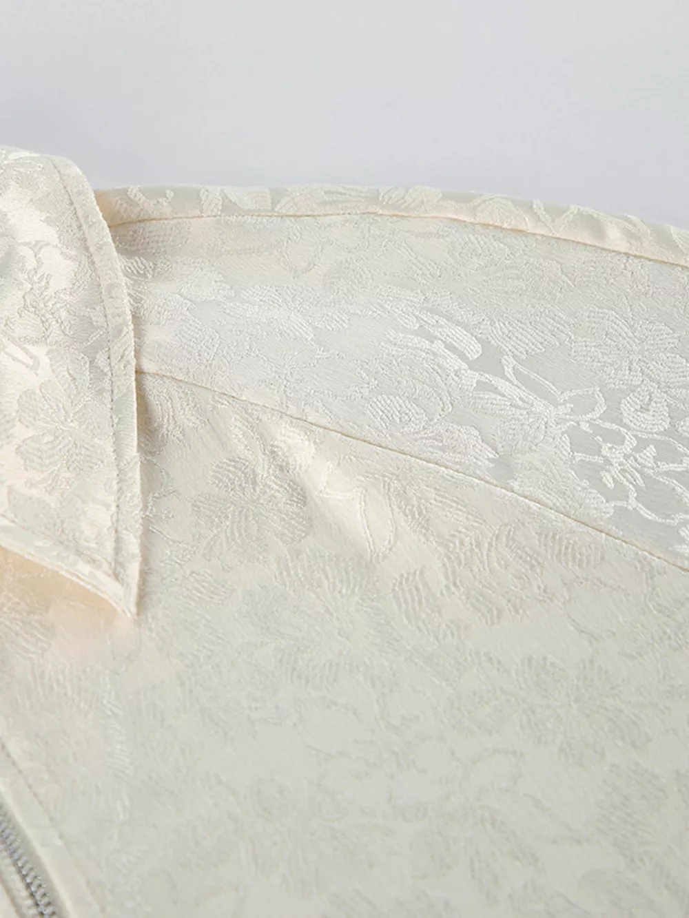 Jacquard Bomber Jacket with Drawstring Waist, image 11