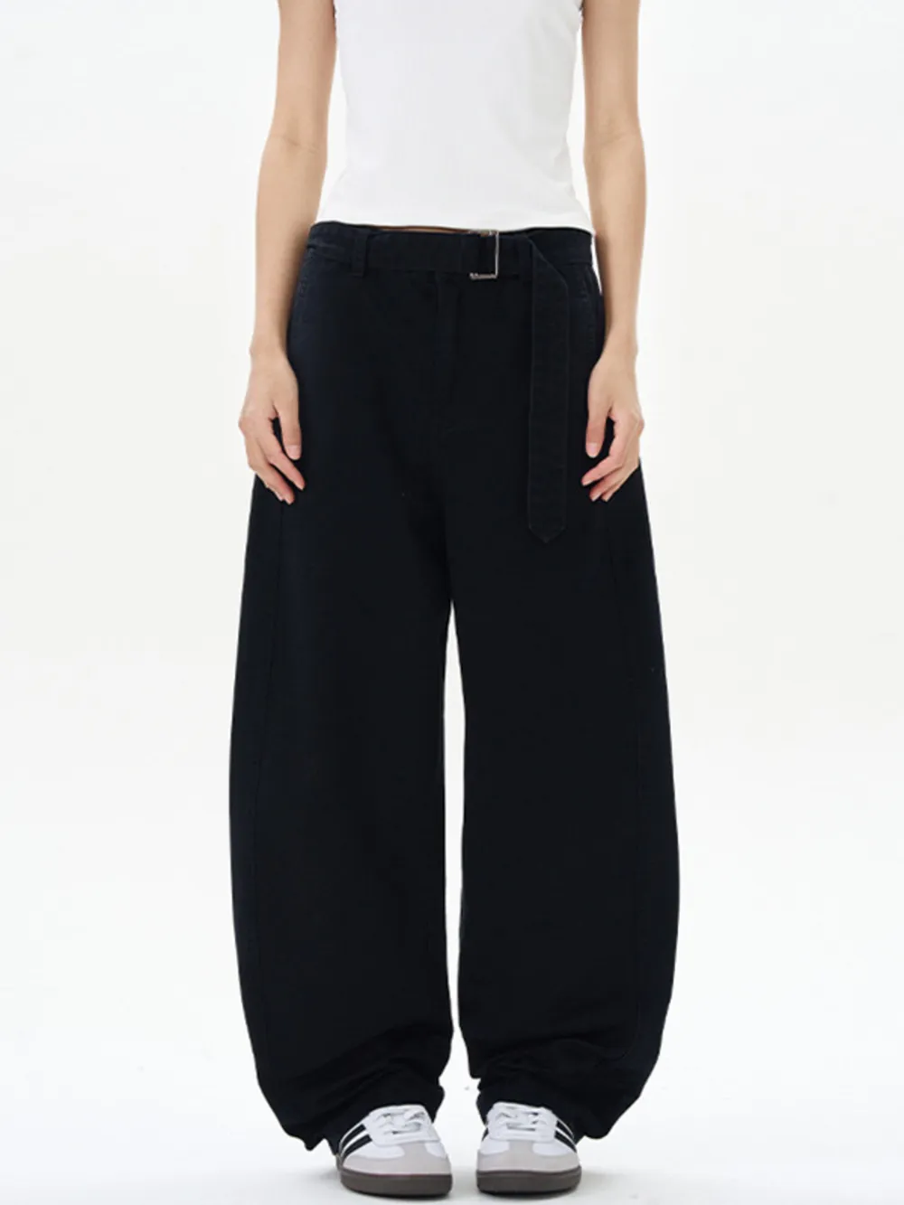 Men's Full Size Washed Wide Leg Cargo Pants Plus Size