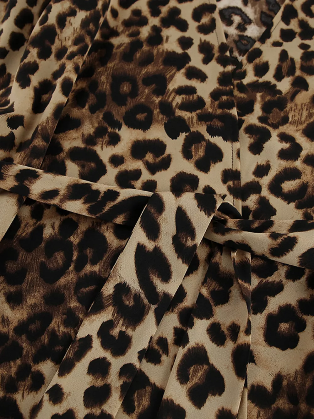 Leopard Cardigan and Wide Leg Pants Lounge Set, image 12