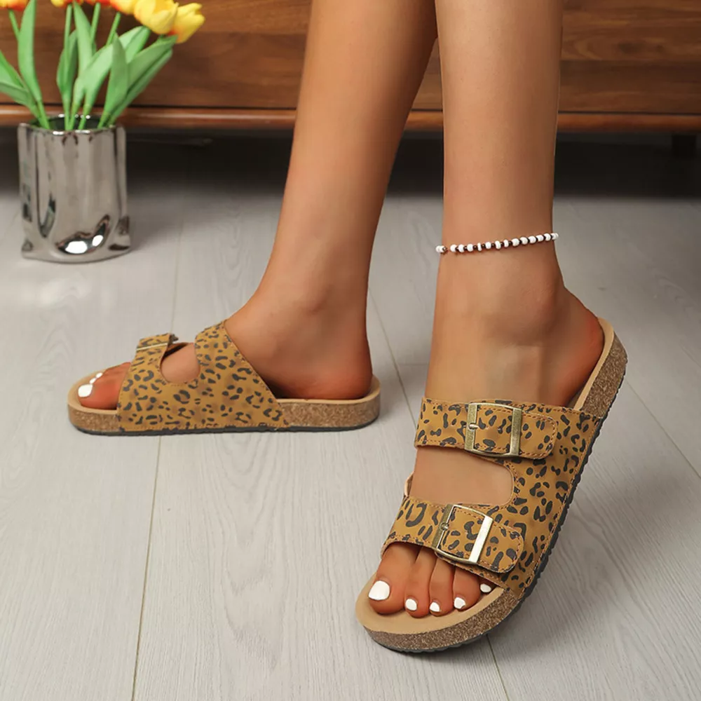 Buckle Strap Open Toe Sandals, image 7