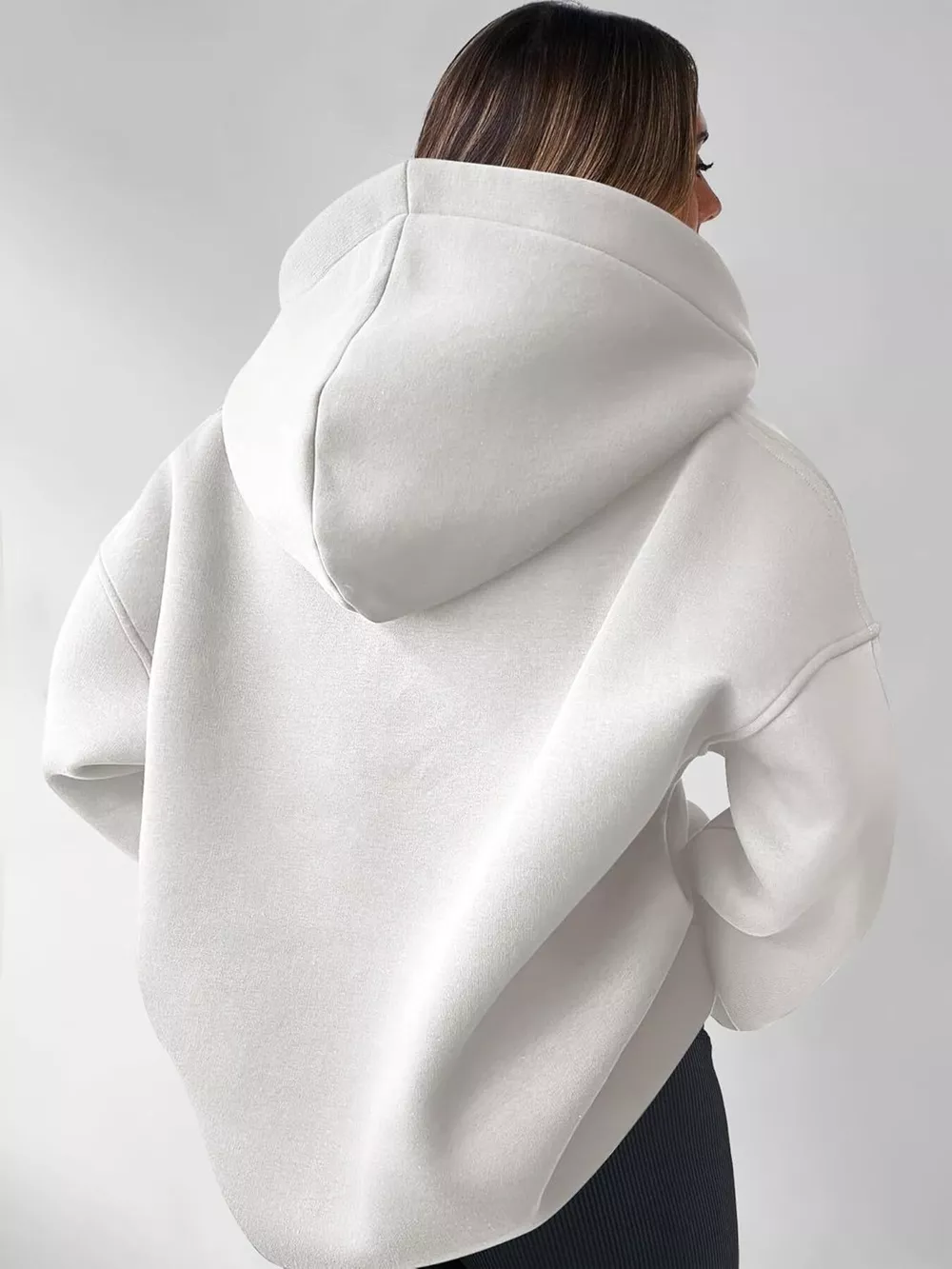 Dropped Shoulder Long Sleeve Sweatshirt, image 4
