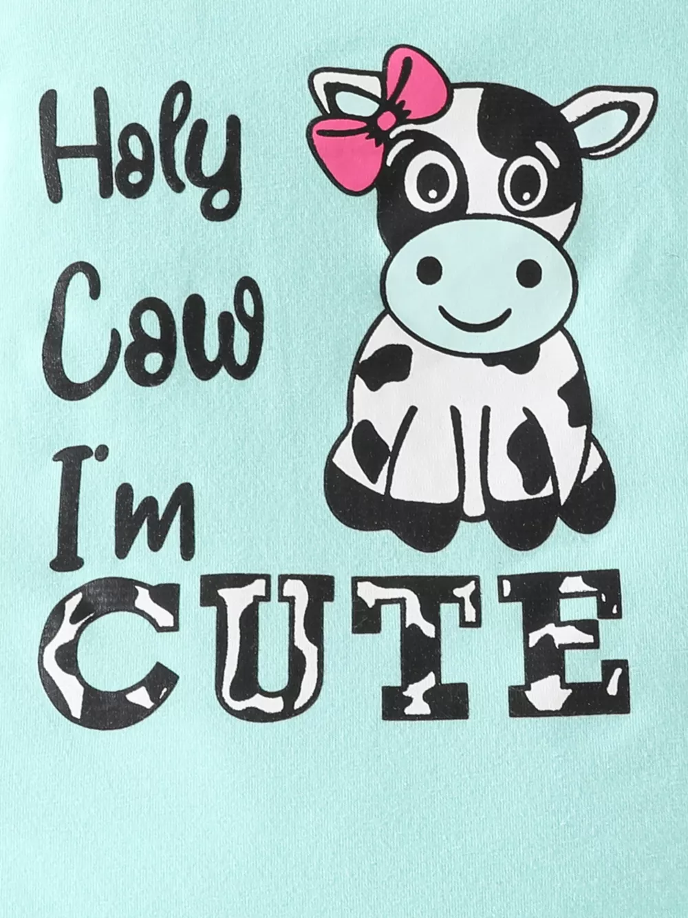 Children's Ruffled Cow Bodysuit and Shorts Set with Headband, image 5