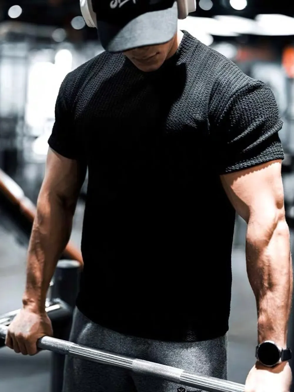 Men's Full Size Breathable Short Sleeve T-Shirt Plus Size