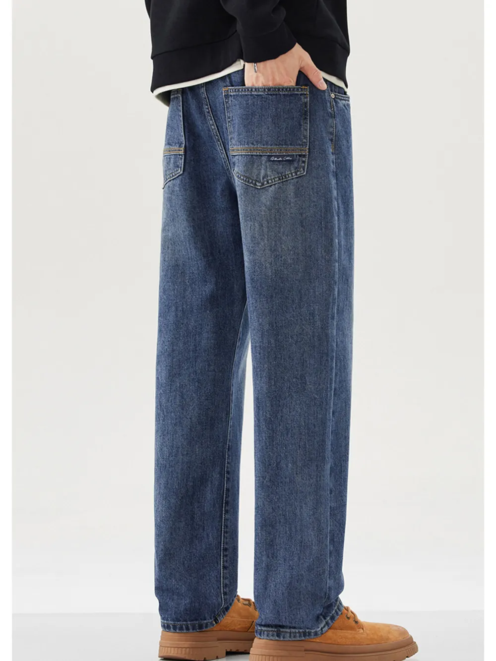 Men's Wide Leg Jeans, image 4