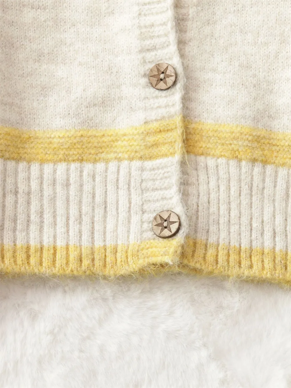 Striped Button-Up Cozy Cardigan, image 28