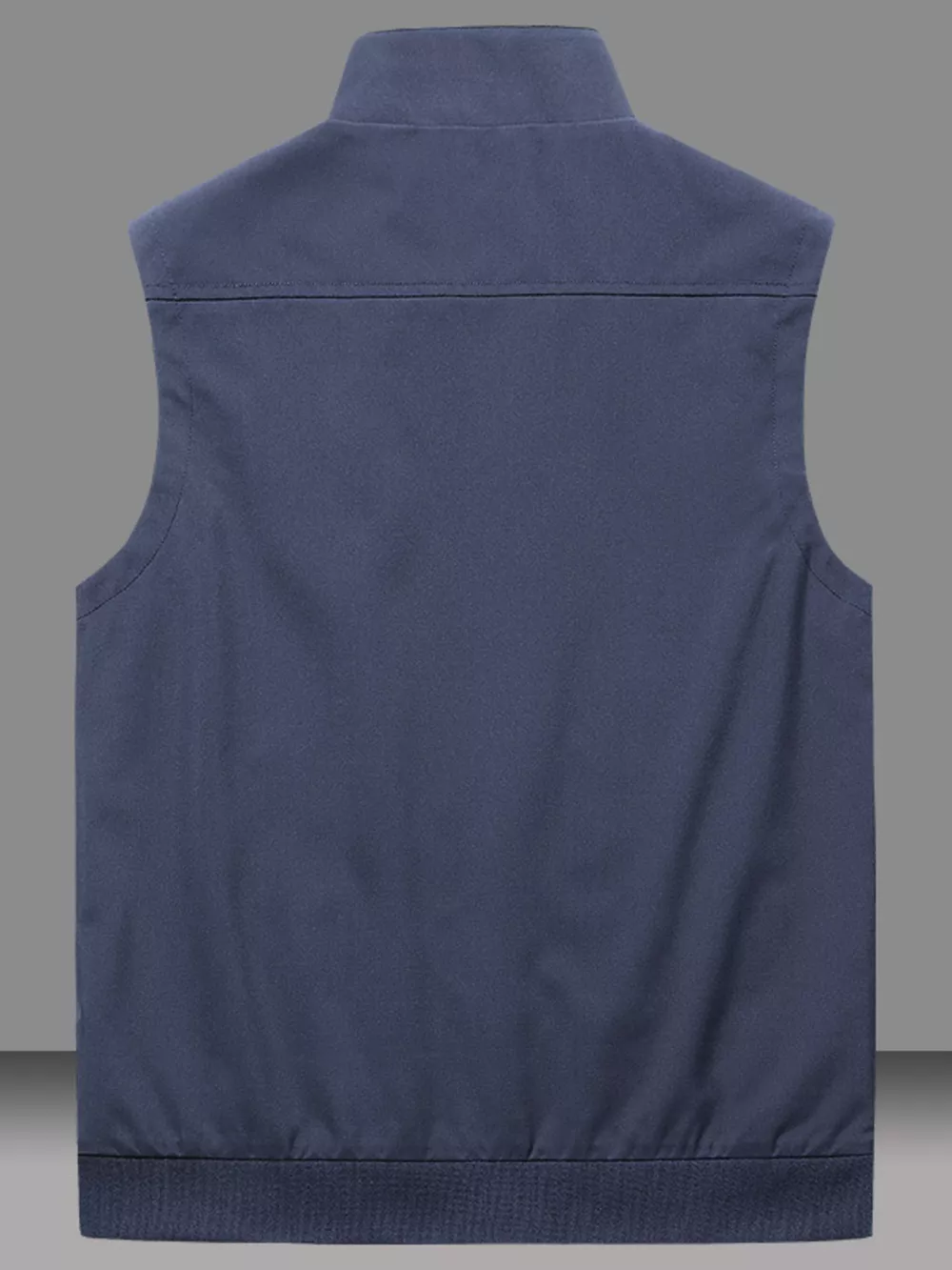 Men's Plus Size Zip Up Vest Coat, image 2