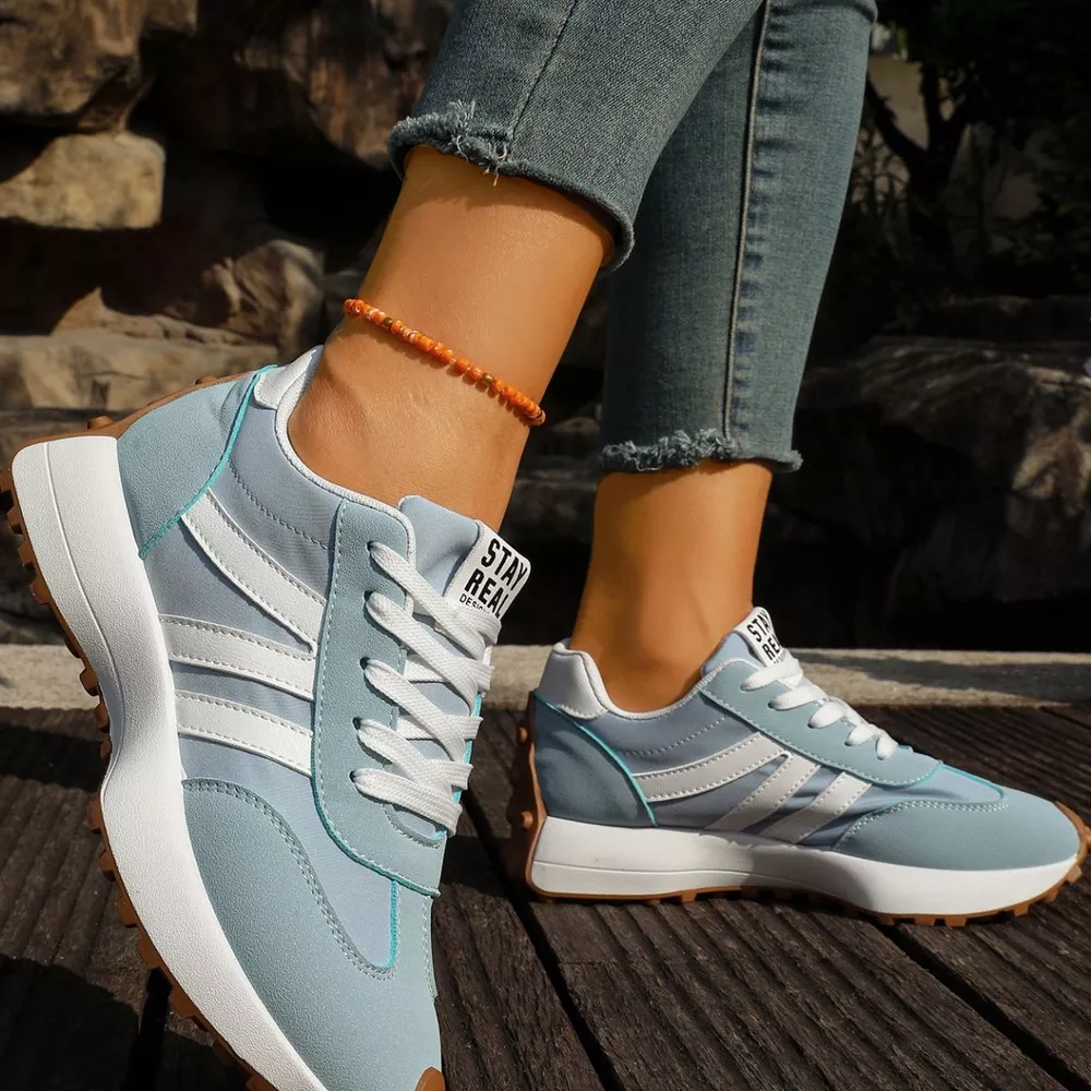 Round Toe Lace Up Sneakers, image 12