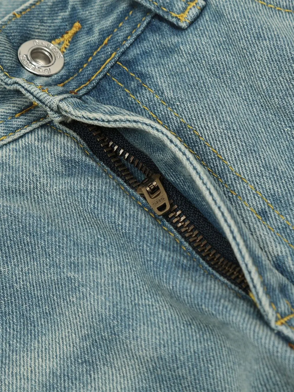 Men's Washed Wide Leg Jeans, image 4