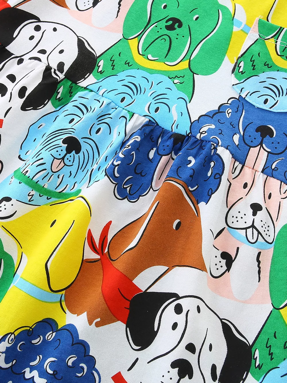 Children's Cartoon Dog Print Casual Dress, image 5