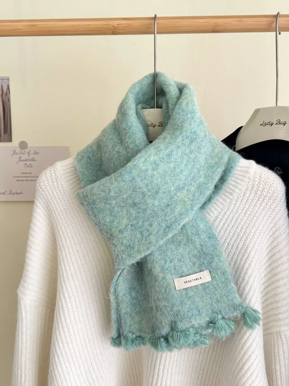 Tassel Knitted Scarf, image 9