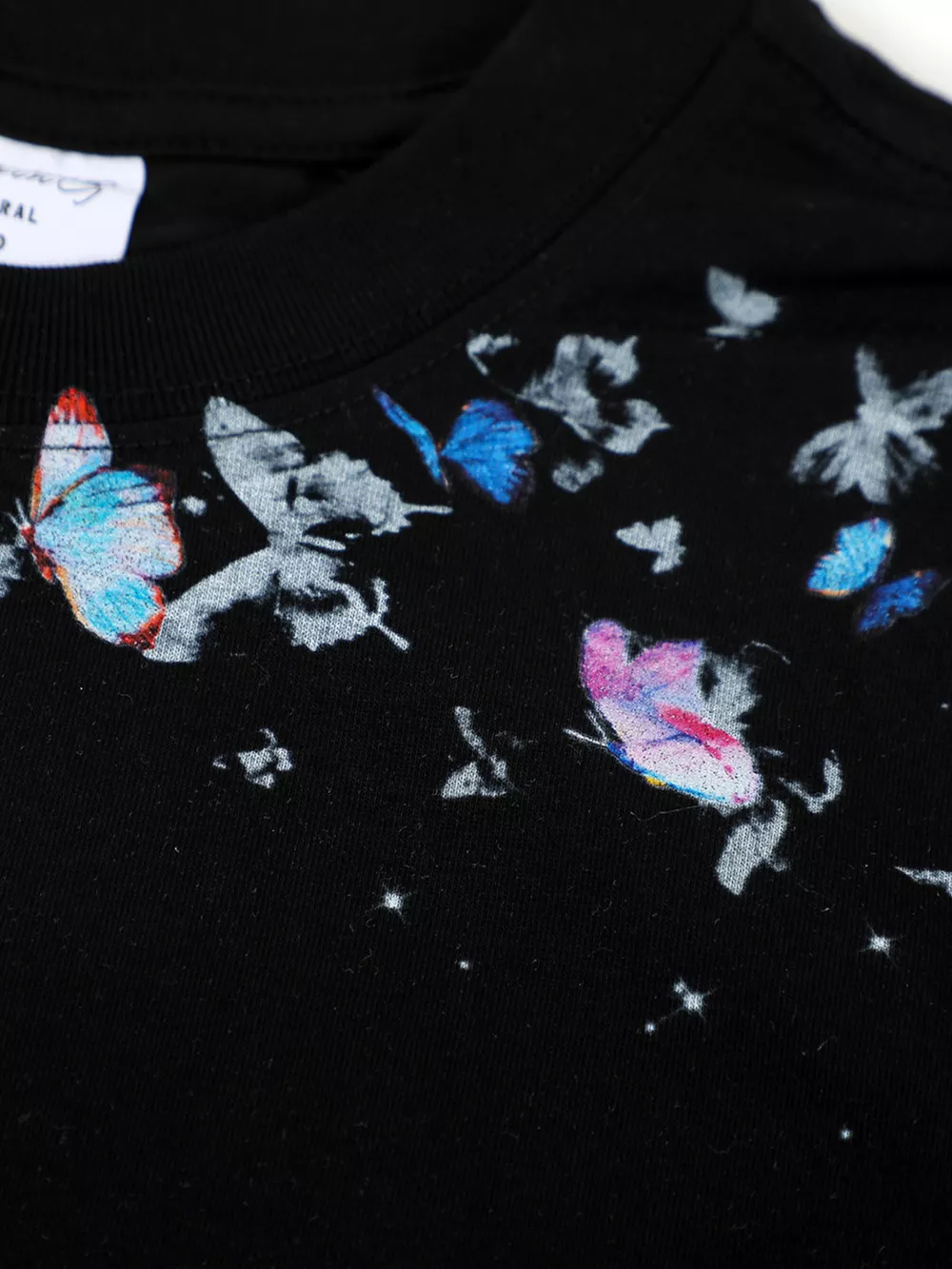 Men's Butterfly Graphic Round Neck T-Shirt, image 3