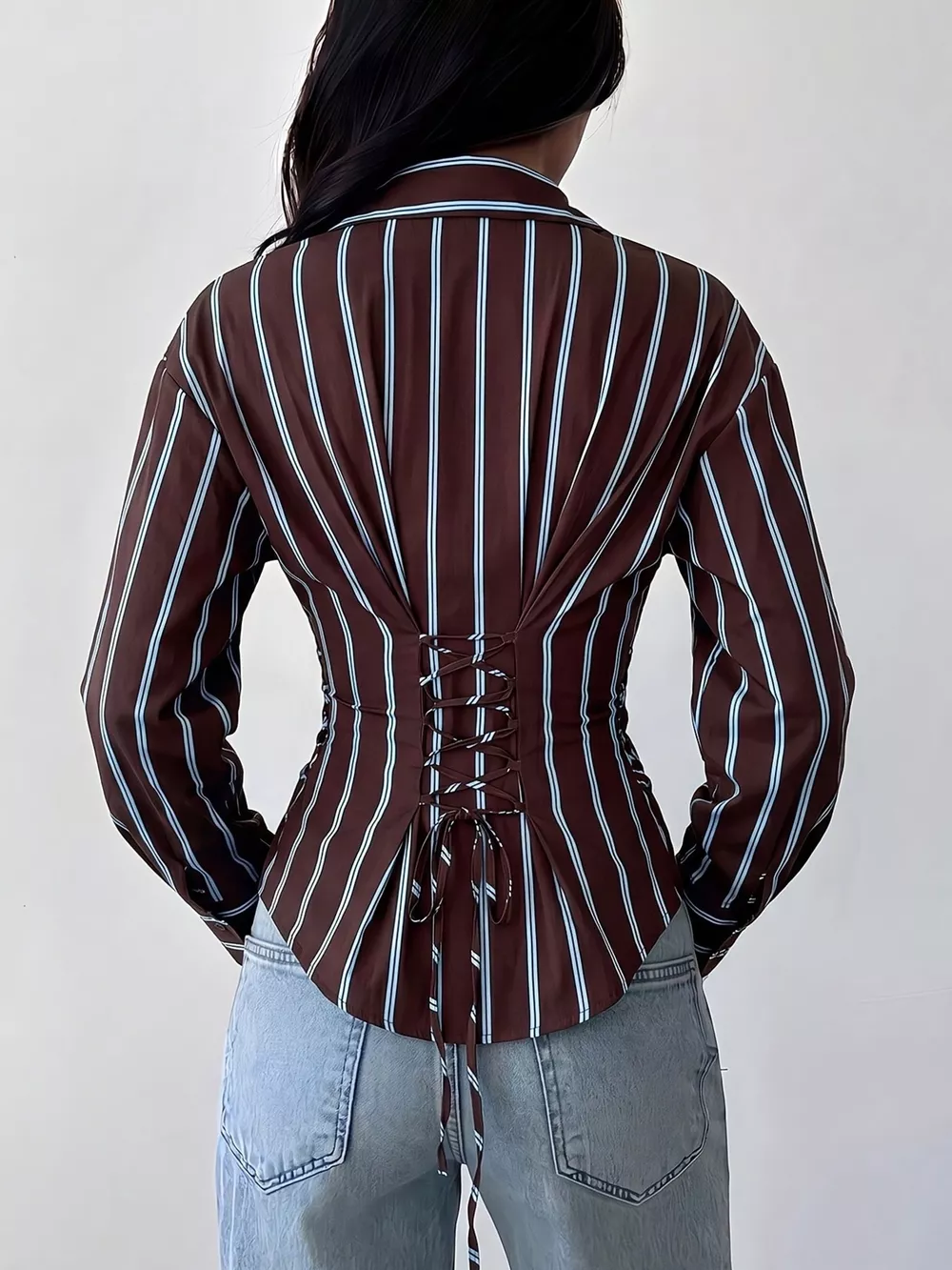 Striped Button-Down Slim-Fit Shirt, image 4