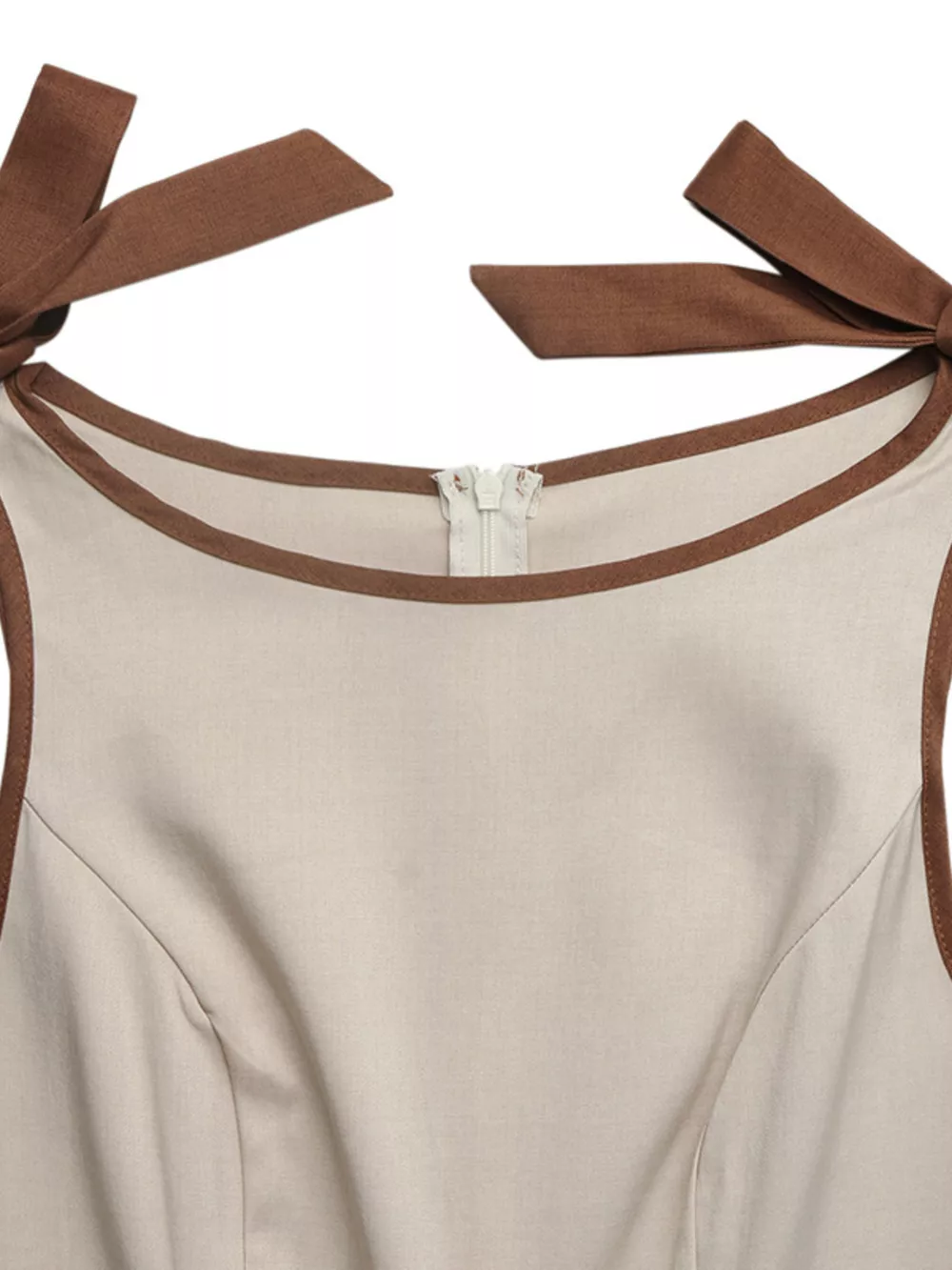 Sleeveless Wide Leg Jumpsuit with Bow Detail, image 7