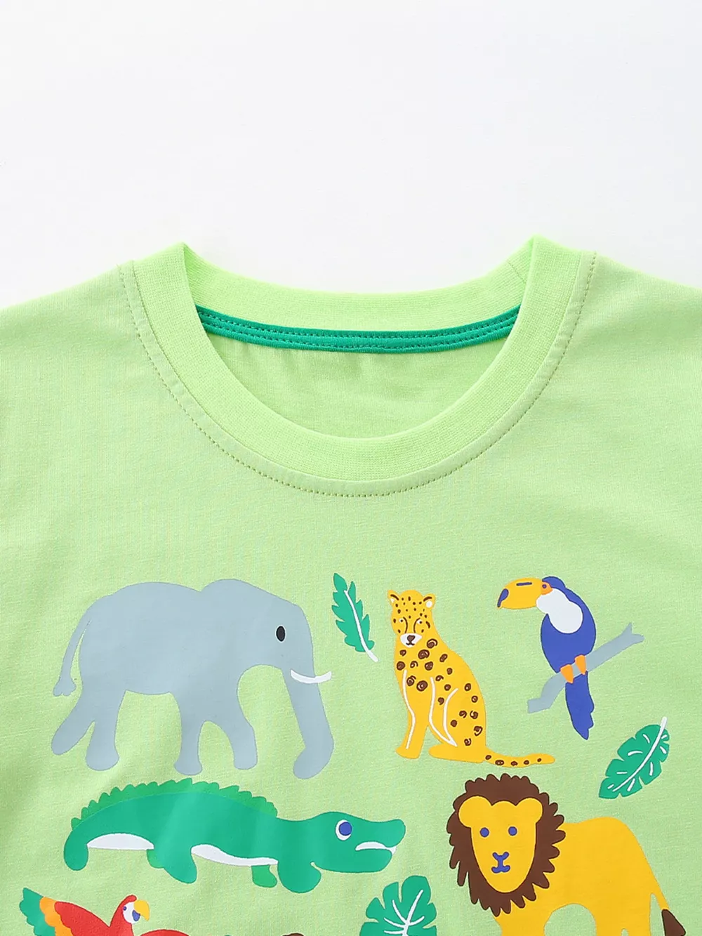 Children's Animal Print Round Neck T-Shirt, image 2
