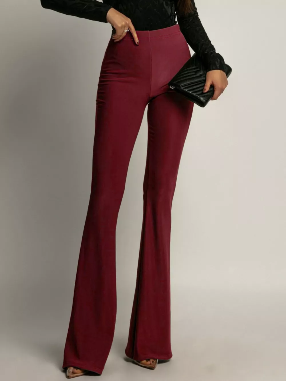 High-Waisted Flared Pants, image 5