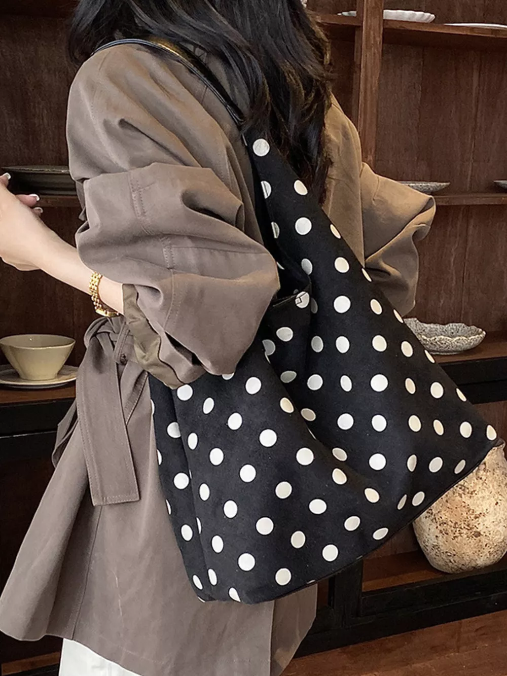Polka Dot Shoulder Bag, image 5