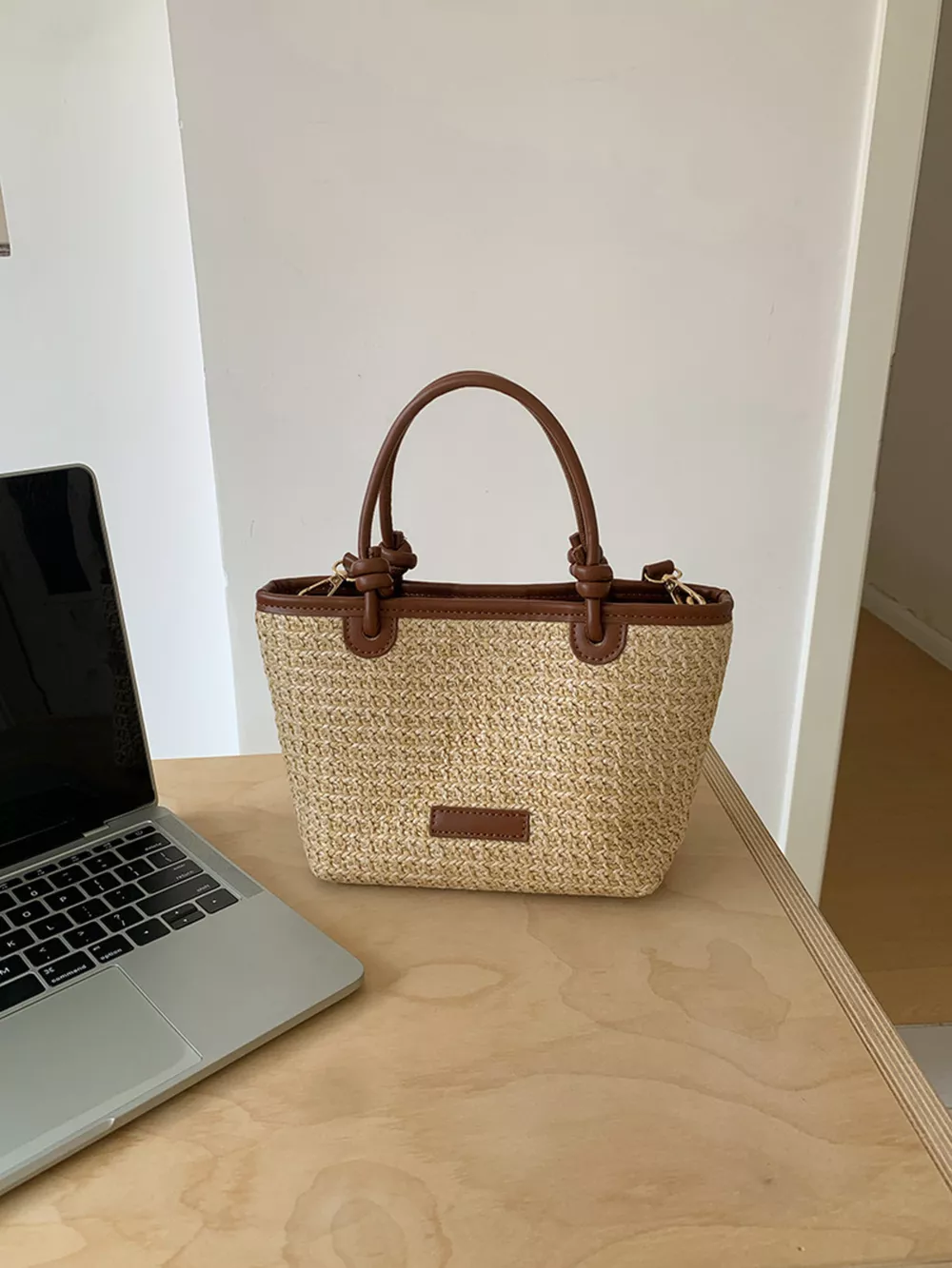 Straw Woven Crossbody Bag, image 7