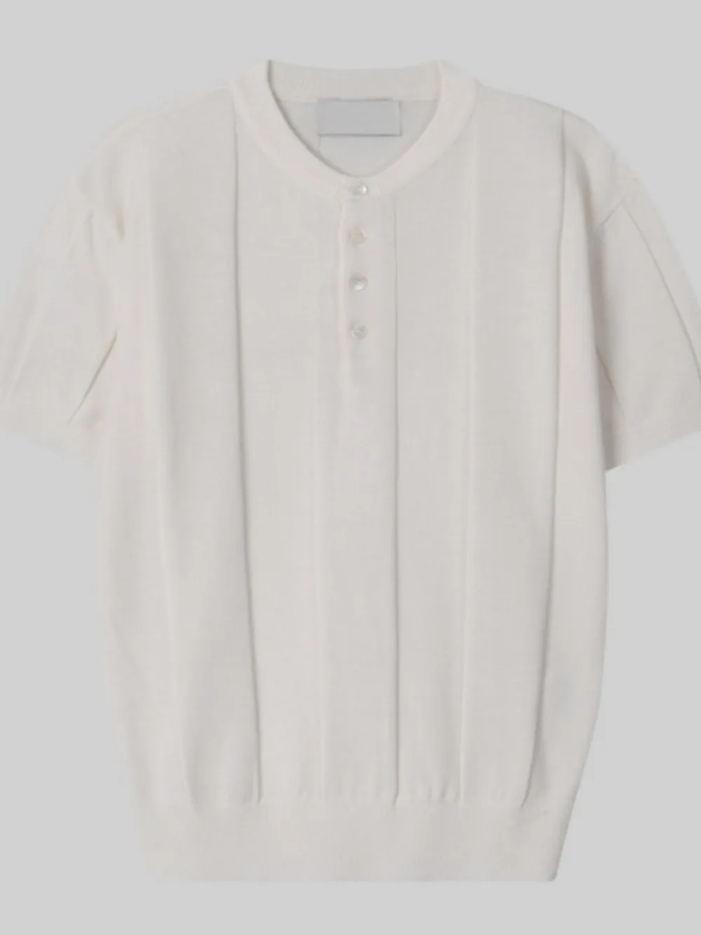 Men's Plus Size Button Detail Short Sleeve Top, image 3