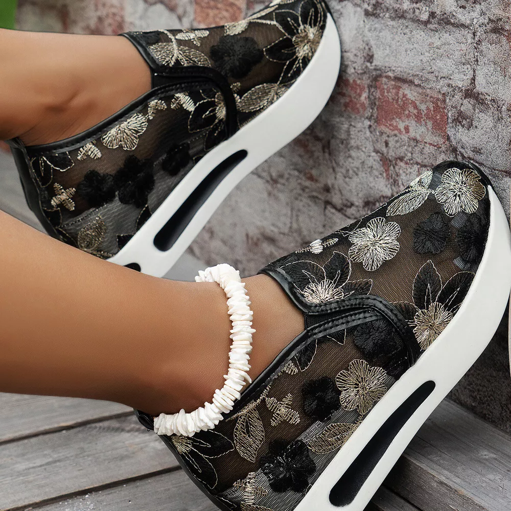 Round Toe Platform Slip-Ons, image 3