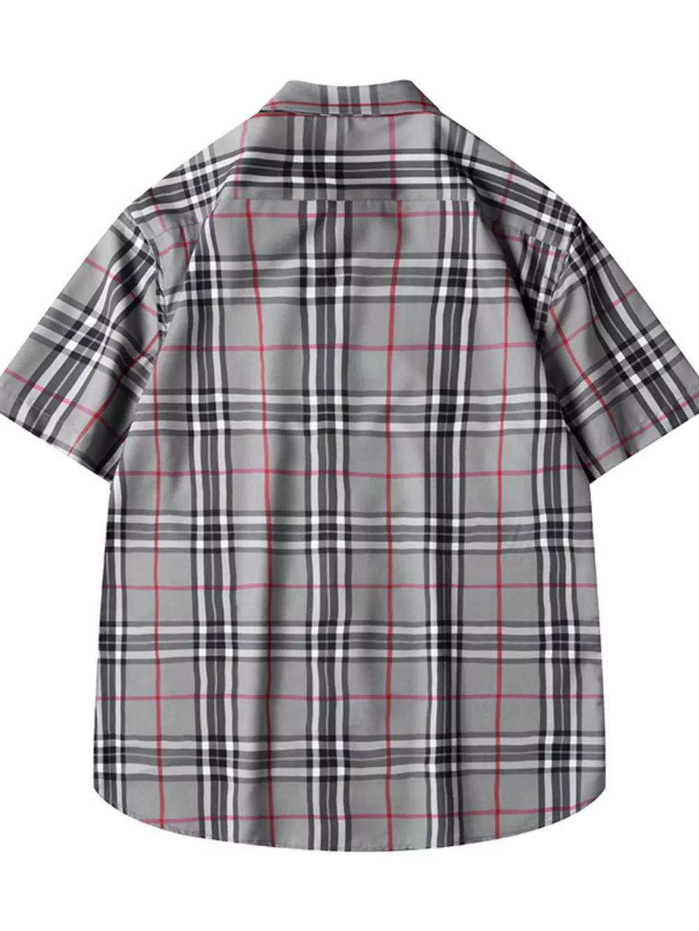Men's Plus Size Classic Plaid Short Sleeve Shirt, image 4