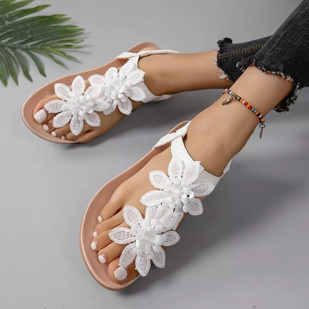 Toe Post Flats Sandals, image 3