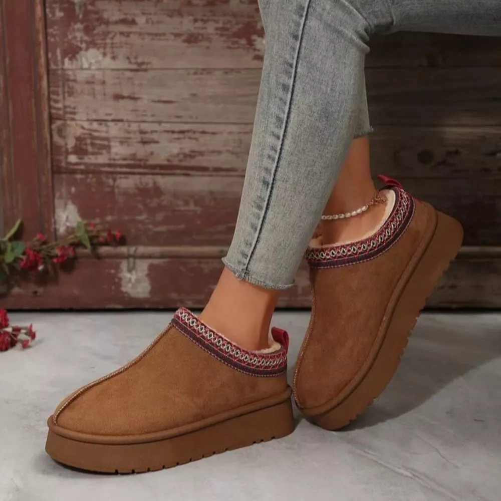Round Toe Platform Slip-Ons, image 6