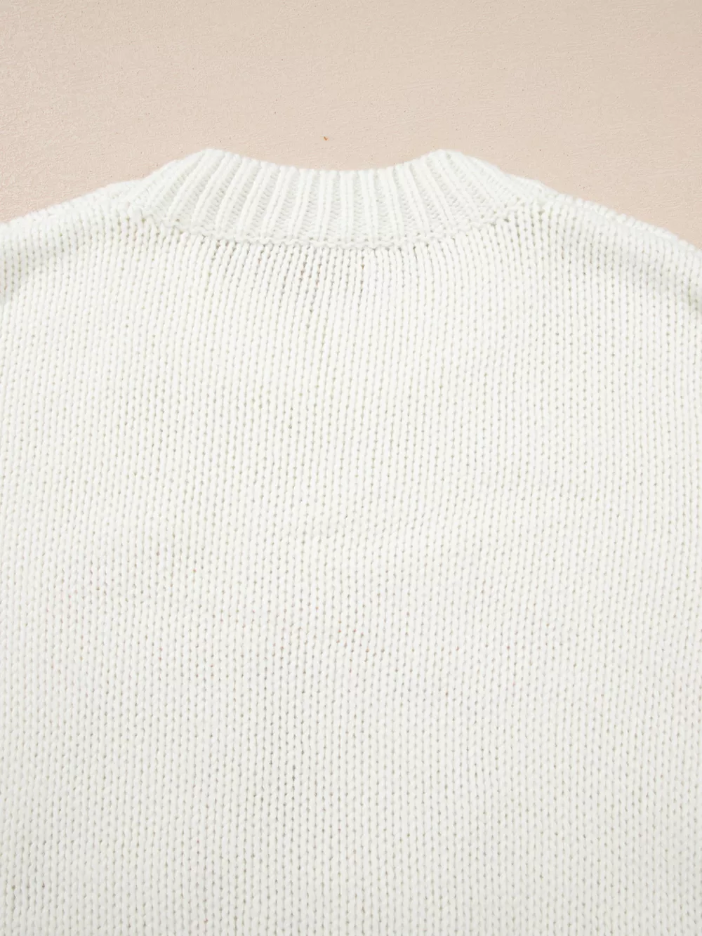 Embroidered Bow Boots Graphic Drop Shoulder Sweater, image 7