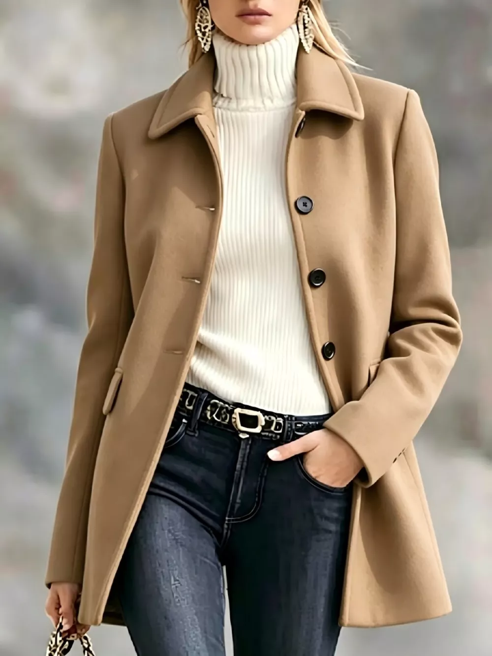 Button Up Longline Coat