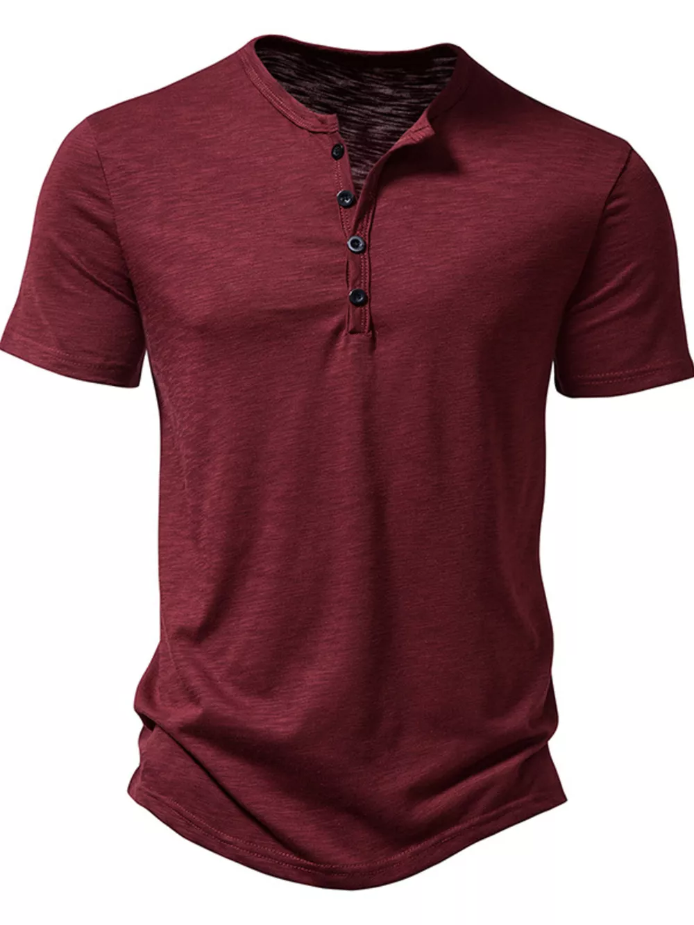 Men's Casual Button Detail T-Shirt, image 5