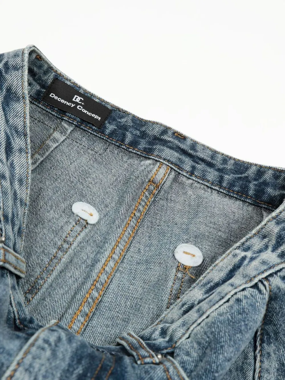 Men's Washed Wide-Leg Denim Shorts, image 13